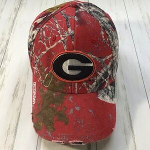 UGA Red Camouflage Baseball Hat